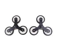 Carro de la compra con ruedas de repuesto para subir escaleras, carro de lavandería, rodamiento de abrazadera triangular, maleta, maleta, ruedas, ruedas, bandeja con ruedas, posavasos