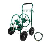 Carro De Manguera Con Ruedas De Goma Para Manguera De Jardín De 80 M