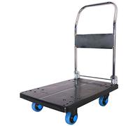 Carro de mano plegable de alta resistencia, plataforma de aluminio para mudanza y transporte, carrito de mano portátil para un fácil almacenamiento y uso cómodo