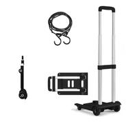 Carro de Mano Plegable para Compras de Equipaje, Carrito portátil de Alta Resistencia para Viajes en Movimiento, Negro_32*23 * 87,5 cm