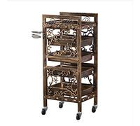 Carro de Mantenimiento con Ruedas, Carro de Peluquería Carro rodante Salon Trolley con 4 cajones, carro de peluquería vintage, carro de almacenamiento con ruedas, carro de servicio de metal, carro d