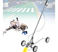 Carro de Marcado de Líneas de Tres Ruedas,Máquina Profesional de Marcado de Líneas sin Aire con 5 Boquillas,Marcador de Líneas con Pintura en Spray para Escuelas,Deportes y Estacionamientos