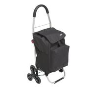Carro de mercado plegable 6 ruedas negro