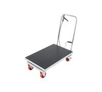 Carro de Mesa Elevador Hidráulico Manual-Duoku-Altura de Elevación de 28,5 pulg-4 Ruedas y Patín Antideslizante-Gris