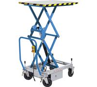 Carro de mesa elevadora de pantógrafo doble eurokraft pro, accionamiento electrohidráulico de 12 V