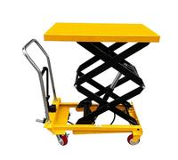 Carro de mesa elevadora hidráulica, mesa elevadora manual con capacidad de carga máxima de 4400 libras, ideal para centros comerciales y almacenes