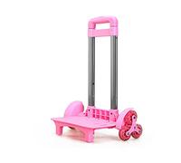 Carro de mochila con ruedas para equipaje con 6 ruedas, carrito plegable y multifuncional para mochila escolar, bolsa para mascotas