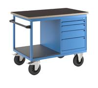 Carro de montaje eurokraft pro, 4 cajones