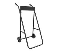 Carro de motor fueraborda plegable para motores de barco de hasta 30 CV, carro de transporte estable de acero laminado en frío con ruedas de goma, soporte de motor para fueraborda de hasta 40 kg, 47 x