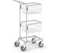 Carro de oficina KOMPAKT eurokraft pro, armazón de color gris plata