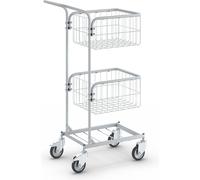 Carro de oficina KOMPAKT eurokraft pro, armazón de color gris plata