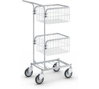 Carro de oficina KOMPAKT eurokraft pro, armazón de color gris plata