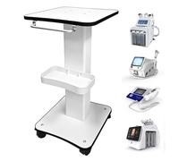 Carro De PeluqueríA, Carro CosméTico PortáTil con Compartimento De Almacenamiento Carros Multifuncional con Ruedas Giratorias De 360° para PeluqueríAs Salones De Belleza Y Spas Blanco 70x38x35 Cm