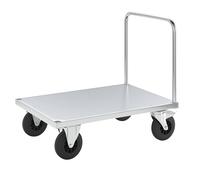 Carro de plataforma, carga máx. 500 kg Kongamek, con 1 manija de empuje