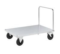 Carro de plataforma, carga máx. 500 kg Kongamek, con 1 manija de empuje