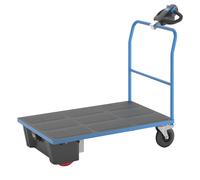 Carro de plataforma con accionamiento eléctrico eurokraft pro, manija tubular