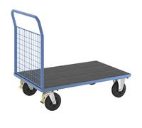 Carro de plataforma eurokraft pro, 1 pared frontal alta de rejilla