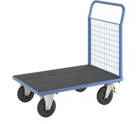 Carro de plataforma eurokraft pro, 1 pared frontal alta de rejilla