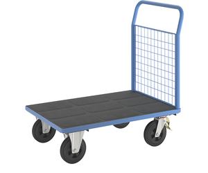 Carro de plataforma eurokraft pro, 1 pared frontal alta de rejilla