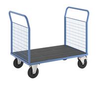 Carro de plataforma eurokraft pro, 2 paredes frontales de rejilla