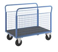 Carro de plataforma eurokraft pro, 2 paredes laterales de rejilla