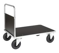 Carro de plataforma galvanizado Kongamek, 1 pared frontal