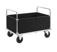 Carro de plataforma galvanizado Kongamek, caja alta