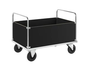 Carro de plataforma galvanizado Kongamek, caja alta