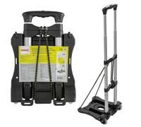 Carro de plataforma plegable con mango telescópico + 2 gomas de sujec