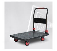 Carro de plataforma plegable de acero resistente, carrito de transporte plano, carrito de servicio ligero, carrito de mano duradero para un fácil transporte y mudanza, ideal para almacén y uso