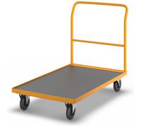 Carro de plataforma profesional eurokraft pro, manija firmemente soldada