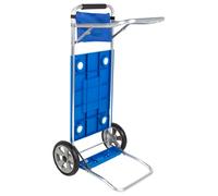 Carro de playa plegable Aktive convertible en mesa 2 en 1, medidas 50,5x45,5x104,5cm, Peso máx 30kg. Fácil de guardar y transportar.