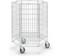 Carro de rejilla, hexagonal Kongamek, H x A x P 900 x 700 x 700 mm