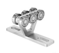 Carro de rodillo de instalación de polipasto eléctrico con 6 ruedas, montaje de carros de viga, para polipastos eléctricos, se adapta a rieles de canal de 1-5/8 pulgadas de ancho