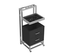 Carro de salón de belleza - Carrito de almacenamiento móvil para spa y peluquería, equipo profesional para peluqueros y esteticistas