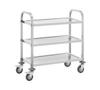 Carro de servicio - 3 estantes - 69 x 34 x 3 cm - 81 kg - Royal Catering