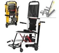 Carro de silla de ruedas para subir escaleras para ancianos, silla plegable portátil con capacidad de 352 libras, equipo médico de asistencia de movilidad
