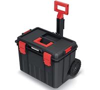 Carro de taller con ruedas, caja de herramientas, mango telescópico, ruedas, separadores, pinzas de plástico ABS, 530 x 355 x 390 mm