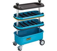 Carro de taller HAZET 166N I Carro vacío para herramientas, material y montaje para un transporte que ahorra espacio I Capacidad de carga total (estática): 300 kg