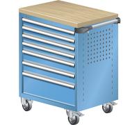 Carro de taller LISTA, con cubierta de madera multiplex de 40 mm