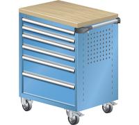 Carro de taller LISTA, con cubierta de madera multiplex de 40 mm