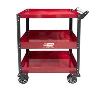 Carro de taller metalizado awtools 3 niveles, capacidad de carga 100kg