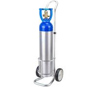 Carro de tanque de oxígeno portátil con ruedas, transportador cilíndrico resistente para botellas de gas, ideal para caravanas, clínicas, hospitales