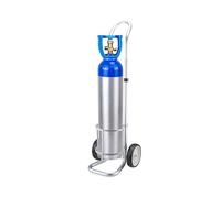 Carro de tanque de oxígeno resistente con ruedas, soporte cilíndrico ajustable para botellas de gas medicinal y acetileno, portador de cilindro de gas portátil, se adapta a tanques de 2 a 20 L