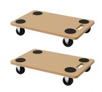 Carro de Transporte 58 x 30 cm con Ruedas 360° Antideslizante - Plataforma para macetas, bombonas y Muebles - Alta Resistencia, asa ergonómica, Ruedas de Nailon - para casa, Oficina, jardín (2)