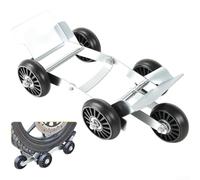 Carro de transporte de neumáticos de motocicleta y scooter eléctrico con marco de metal reforzado, diseño plegable, soporta cargas pesadas y neumáticos planos de hasta 10 cm de ancho para un fácil