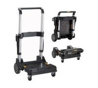 DEWALT DWST1-71196, Trolley, Sistema de transporte para almacenamiento TSTAK, 2 ruedas giratorias 360º con freno y 2 ruedas fijas Ø 180mm, Alta resistencia, Capacidad máxima 100 kg