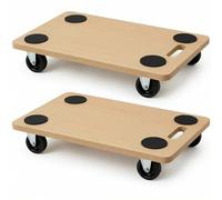 Carro de Transporte Ecovelò de 58x30 cm con Ruedas Antideslizantes de 360° Plataforma para macetas, Cilindros y Muebles Alta Resistencia, asa ergonómica, Ruedas de Nailon