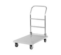 Royal Catering - RCFT 1 - Carrito de Servicio - Mango Plegable - 100% Acero Inoxidable