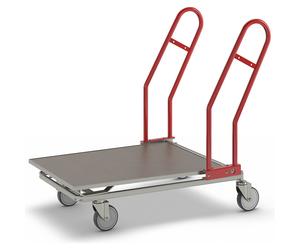 Carro de transporte para supermercado Kongamek, carga máx. 200 kg, 2 manijas
